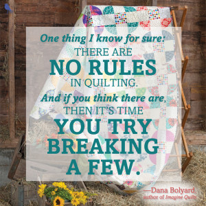 Imagine Quilts quilting quote for Instagram