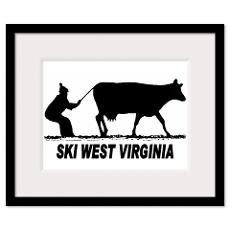 The Ski West Virginia Shop Framed Print