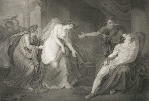 Antony and Cleopatra. Unknown artist. Public domain.