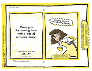 the free printable School Lunch Superhero Activity Guide for thank you ...