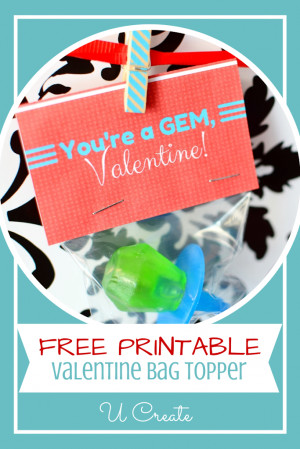 ... free printable for you. This one is a bag topper for Ring Pop suckers