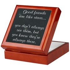 good friends are like stars Keepsake Box for