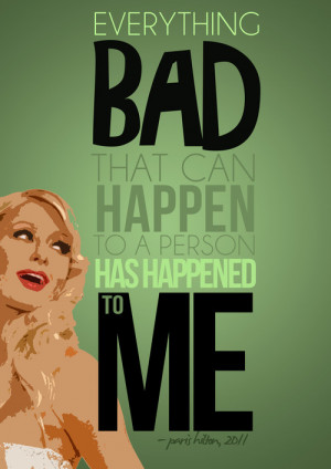Real Celebrity Quote Posters: Paris Hilton
