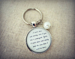Of monsters and men slow and steady inspired lyrical quote keychain ...