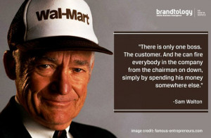 Here is a nice quote about customers from Sam Walton. Good morning!