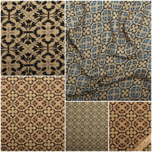 Georgian Geometric Diamond Tapestry Upholstery Fabric