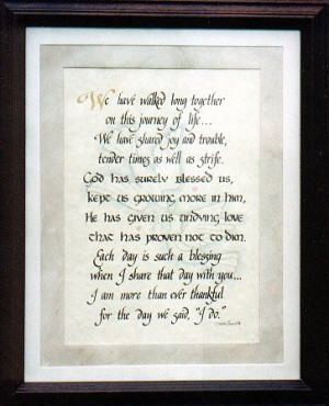 Anniversary poems for cards, scrapbooking, messages