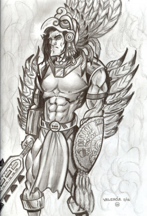 Aztec Warrior Thrdeyevisionary