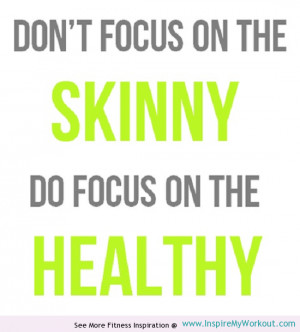 Fitness advice quote for women of all sizes.