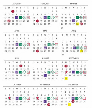 2013 Options Expiration Calendar