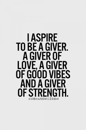 giver of love, good vibes and strength #caregivers