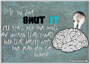 shut up quotes or sayings photo: Shut Up lightbulb.gif