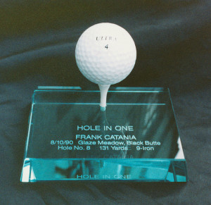 Hole In One Golf Award. You send us the ball and we will do the rest.