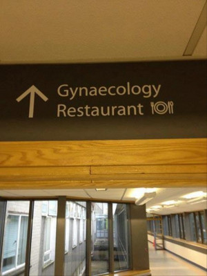 funny hospital signs