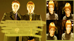 Mischief Managed: Gred & Feorge (Weasley twins through the years )