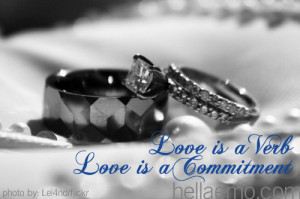 love is a verb love is a commitment