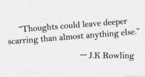 deep, jk rowling, quote, scars