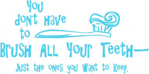 Brush Your Decal Wall Quote