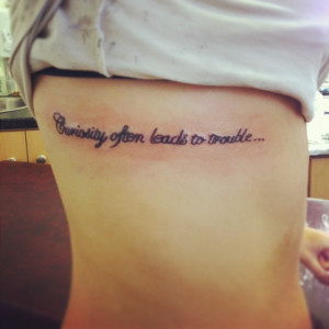 Rib Tattoo Quote Ink My Whole Body