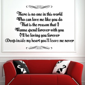 Home » Loving You Forever - Deep Inside My Heart - Wall Decals Quotes
