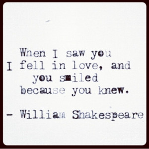 Love quote by William Shakespeare