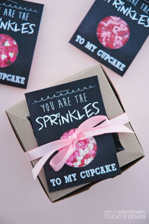 Cupcake Valentine's Day Cards