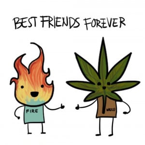 best friends, cartoon, fire, funny, smoke, weed
