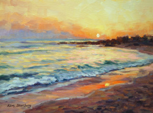 Beach Sunset Paintings