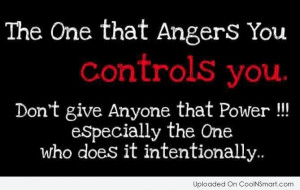 Anger Quote: The one that angers you controls you....