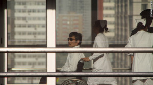 Chinese activist Chen Guangcheng Wednesday at a Beijing hospital ...