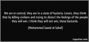 More Mohammed Saeed al-Sahaf Quotes