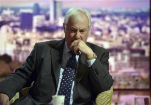 Chris Patten, chairman of the BBC Trust, waits to speak on the Andrew ...