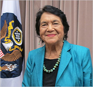Labor and civil rights leader Dolores Huerta, speaking September 12 at ...