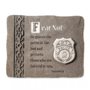 ... You!, Everyday Heroes Collection, Police Officer Plaque, 5 by 4-Inch