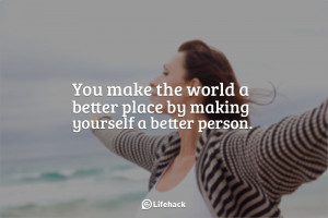 make yourself a better person