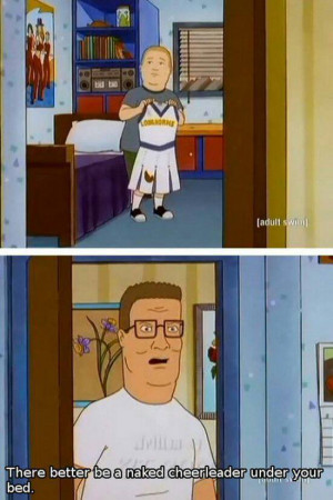 ... Bobby With a Cheerleading Outfit In His Room On King Of The Hill
