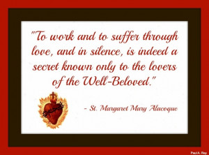 St Margaret Mary Alacoque Quotes