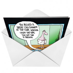 Hot Tub Unique Inappropriate Humor Birthday Card Nobleworks image 2