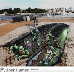 Teenage Mutant Ninja Turtles 3D Street Art