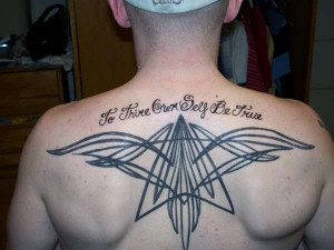 to thine own self be true