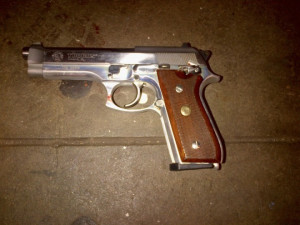 ... the gun he used to shoot the NYPD police officers on Saturday. Reuters