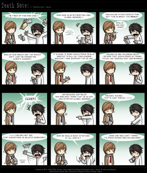 Death Note this is funny at the end...