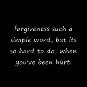 Forgiveness...yes or no