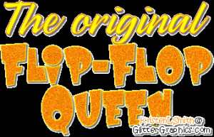Original golden flip flop queen