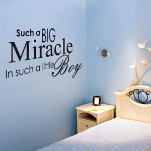 Home › Quotes › Miracle Baby Boy Wall Sticker Quote