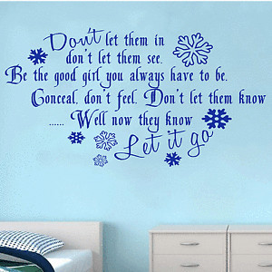 Frozen-Disney-Quote-Let-It-Go-Lyrics-Wall-Art-Sticker-Kids-Decal-Art ...
