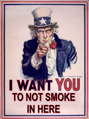 Uncle Sam Wants You to Not Smoke In Here