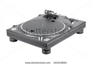 Turntable Isolated White