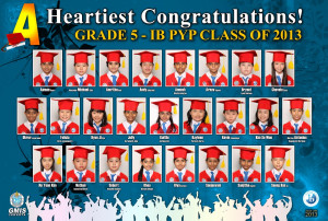 Grade 5 - IB PYP Class of 2013