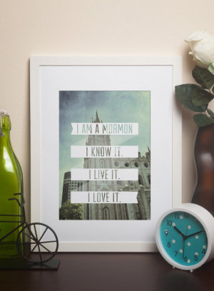 am a Mormon LDS quote w/templeprintable